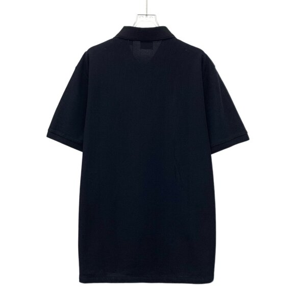 BURBERRY LONDON TB LOGO BLACK COTTON POLO SHIRT SIZE L NEW WITH TAGS - Picture 8 of 8